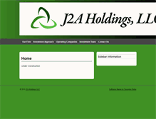 Tablet Screenshot of j2aholdings.com